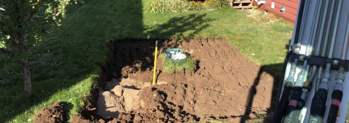 Replace buried propane tank in garden